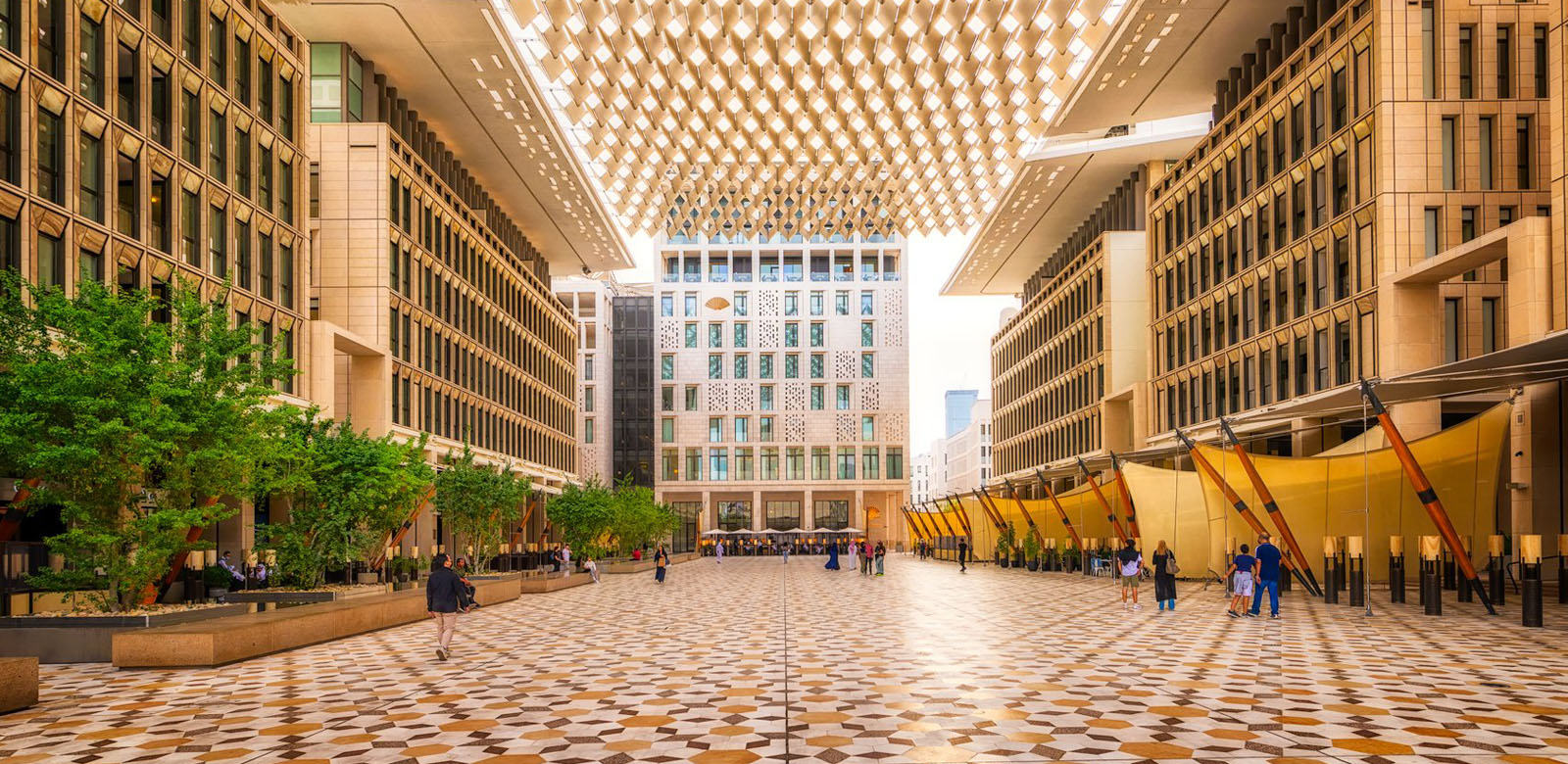 Msheireb Downtown central urban plaza view